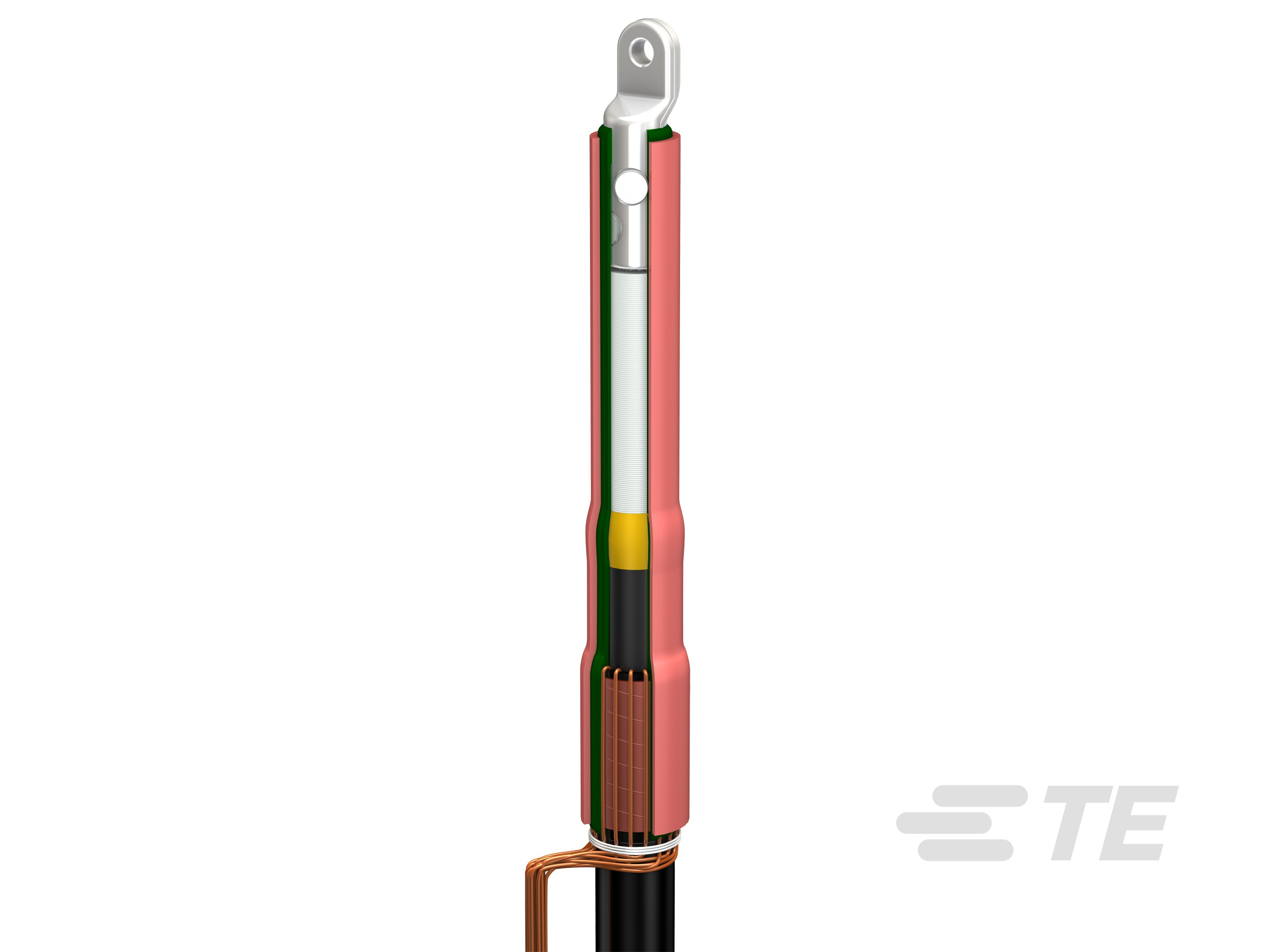 POLT-12D/1XI 10 kV vnitřní koncovka bez kabelových ok pro průřez jádra 95-240 mm²